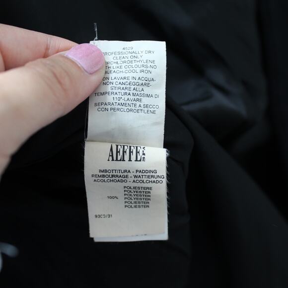 Vintage Moschino Cheap and Chic Black Virgin Wool-Blend Zip Jacket - Picture 11 of 13